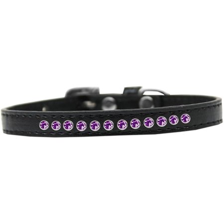 PET PAL Purple Crystal Puppy CollarBlack Size 8 PE829402